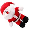 Singing Christmas Santa Doll with Music Holding Christmas Song Stuffed Toy Singing Santa Plush Doll for Holiday