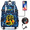 American Drama Cobra Print USB Teen Student Schoolbag Men and Women Leisure Large Capacity Travel Backpack