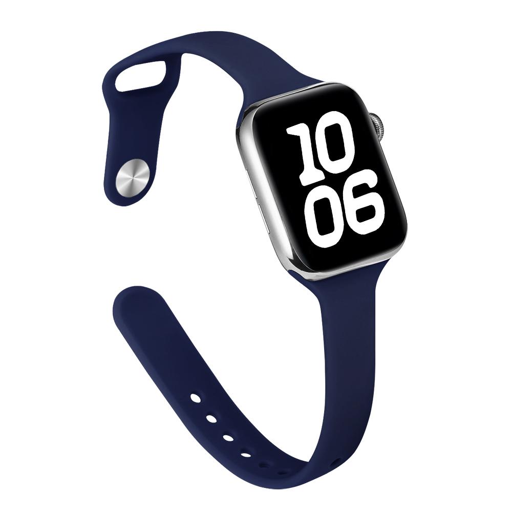 Тонкий силиконовый ремешок для Apple Watch 46 мм Band 44 мм 45 мм 38 мм 42 мм 49 мм Bracelet iWatch Correa Serie 8 7 6 5 SE 4 9 10 ultra 3 2