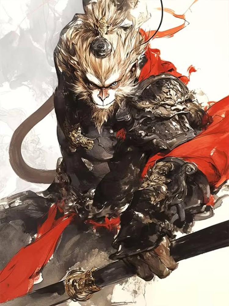 5D DIY Новый набор для алмазной живописи 5D DIY Черный миф Укун Игра Алмазная мозаика Вышивка Китайская мифология Персонаж Вышивка крестом