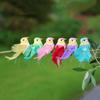 6x Artificial Birds Fake Lifelike Floral Arrangements Tree Ornaments for Wedding Micro
