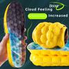 1Pair  High Elasticity Sports Deodorant Insoles for Shoes Yellow Sole Breathe for Feet Men Running Insole
