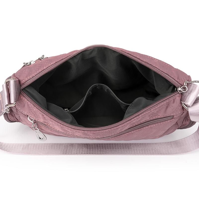 Женская сумка через плечо с несколькими отделениями для пожилых людей среднего возраста, однотонная сумка на молнии для мам