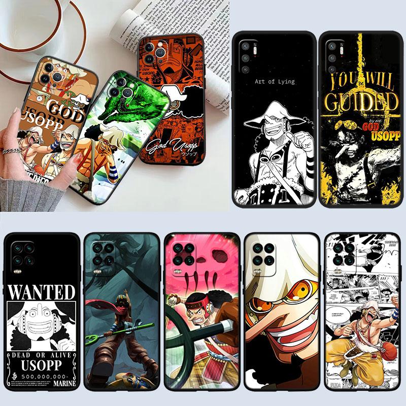 TR26 One Piece GOD Usopp Case for Samsung Galaxy A11 A12 A13 A15 A52S A53 A55 A56 A70 A71 A72 A73 F06 F16 F56 S10 Plus S10e