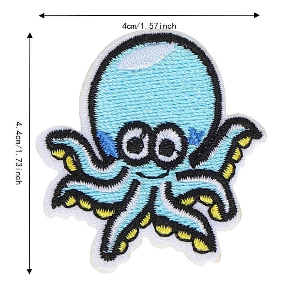10Pcs Vivid Pattern Cloth Stickers Embroidered Design Embroidered Patches For Clothes