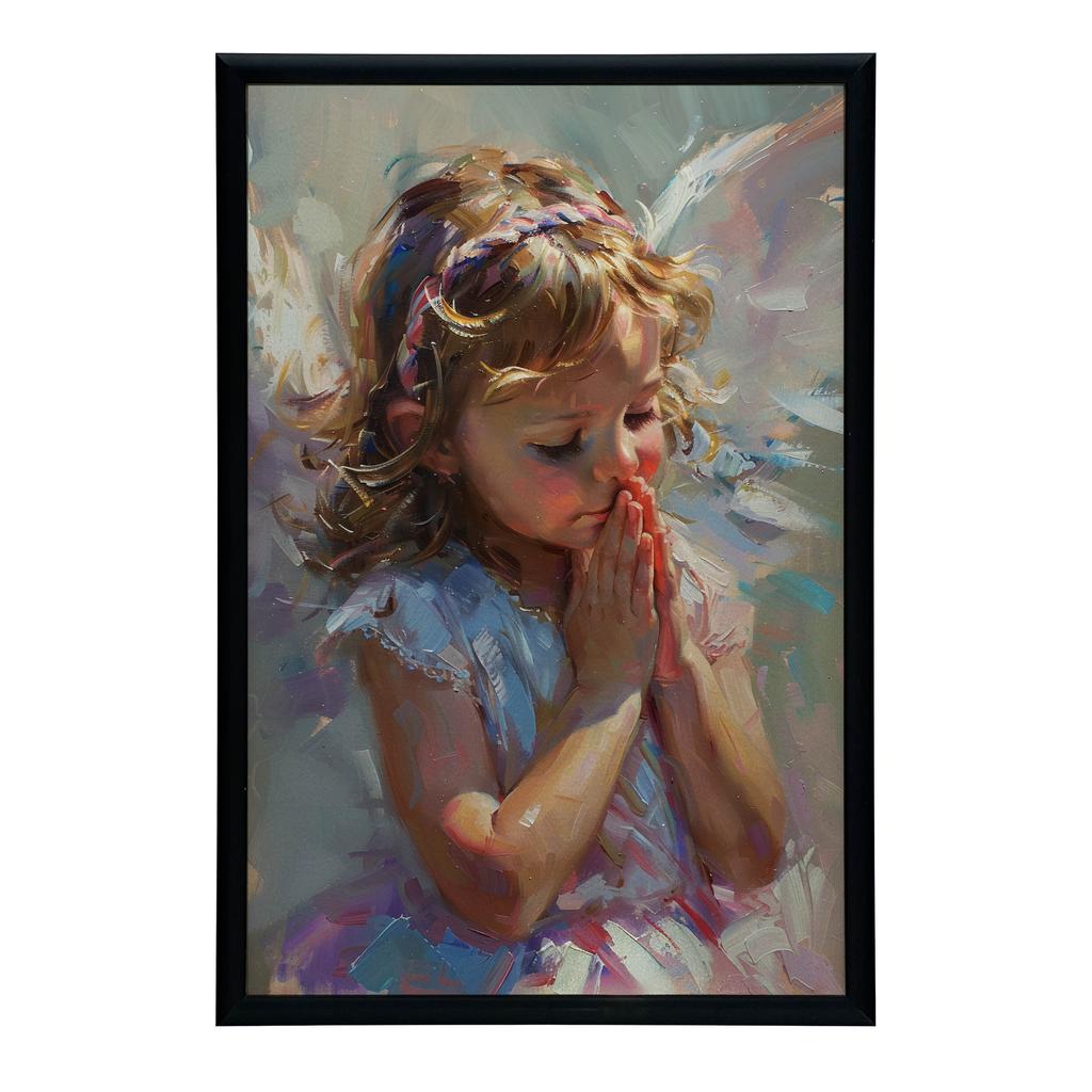 Pastel Angel Poster Pastel Angel Poster, 50X70 Cm, Black Aluminum Frame, 230 Gsm Matte Paper