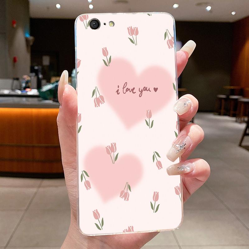 Case For OPPO A39 A57 2016 A59 A59S F1S Flower Butterfly Phone Casing For OPPO CPH1701 Soft Silicone Transparent TPU Jelly Cover