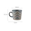 Nordic Ceramic Retro Coffee Mug Simple Office Tea Cup Coarse Pottery Handmade Breakfast Milk Mug Couple Drinkware