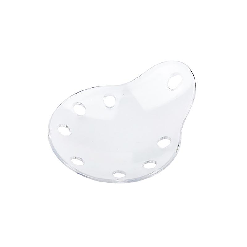 1 шт. прозрачный пластиковый щиток для ухода за глазами, пористый офтальмологический овальный щиток для глаз