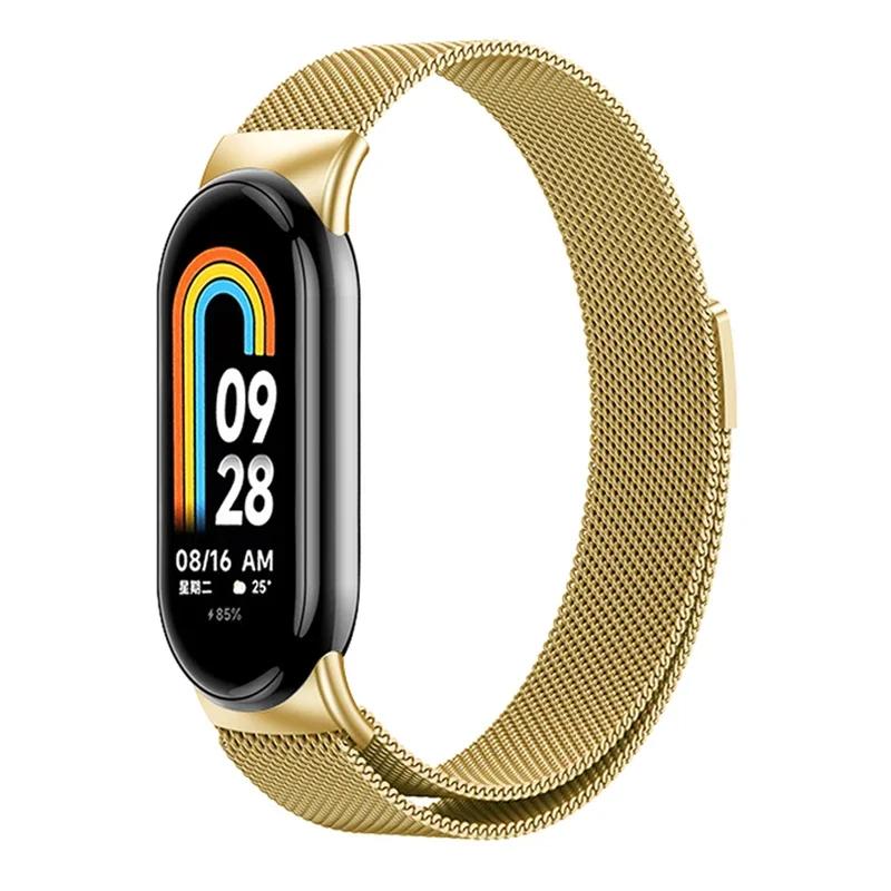 Strap For Xiaomi Mi Band 8 Global Version Accessorie Milanese Loop Replacement Belt Bracelet Pulseira Correa Mi Band 9 NFC Strap