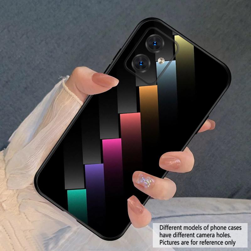 2D Цветные блоки Для Motorola Moto G 04 05 14 15 24 34 35 54 55 75 84 85 Edge 40 50 Fusion 60 Fusion Силиконовый мягкий чехол для телефона