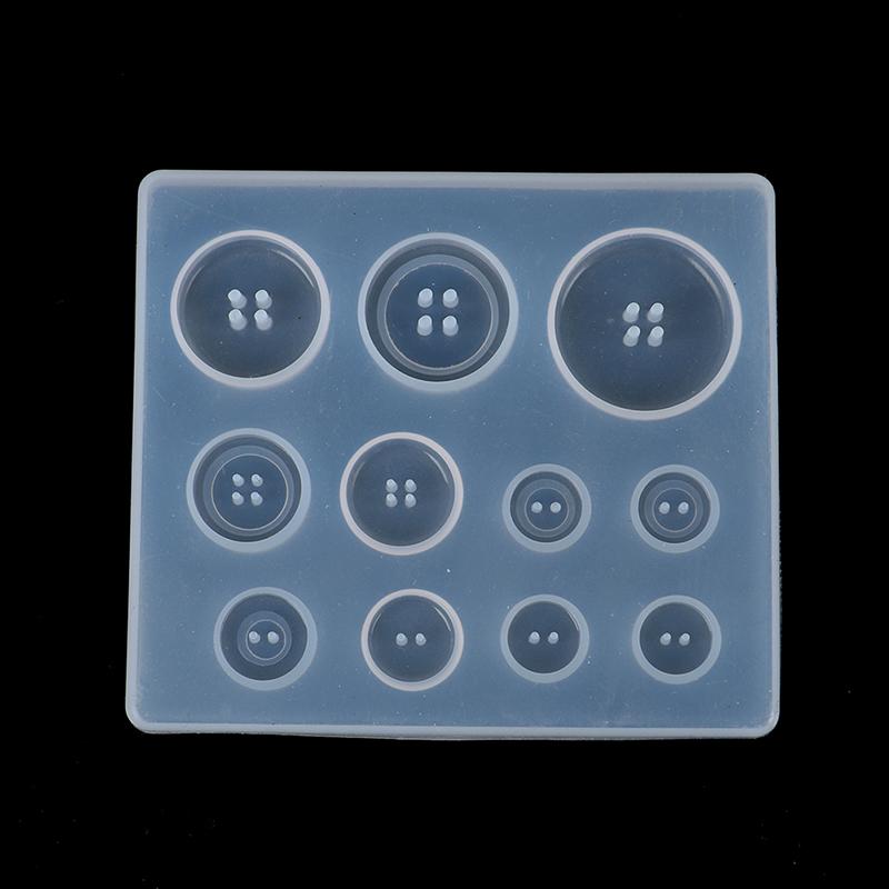 DIY силиконовая форма для изготовления ювелирных изделий для ожерелья из смолы, пуговица, форма для рукоделия