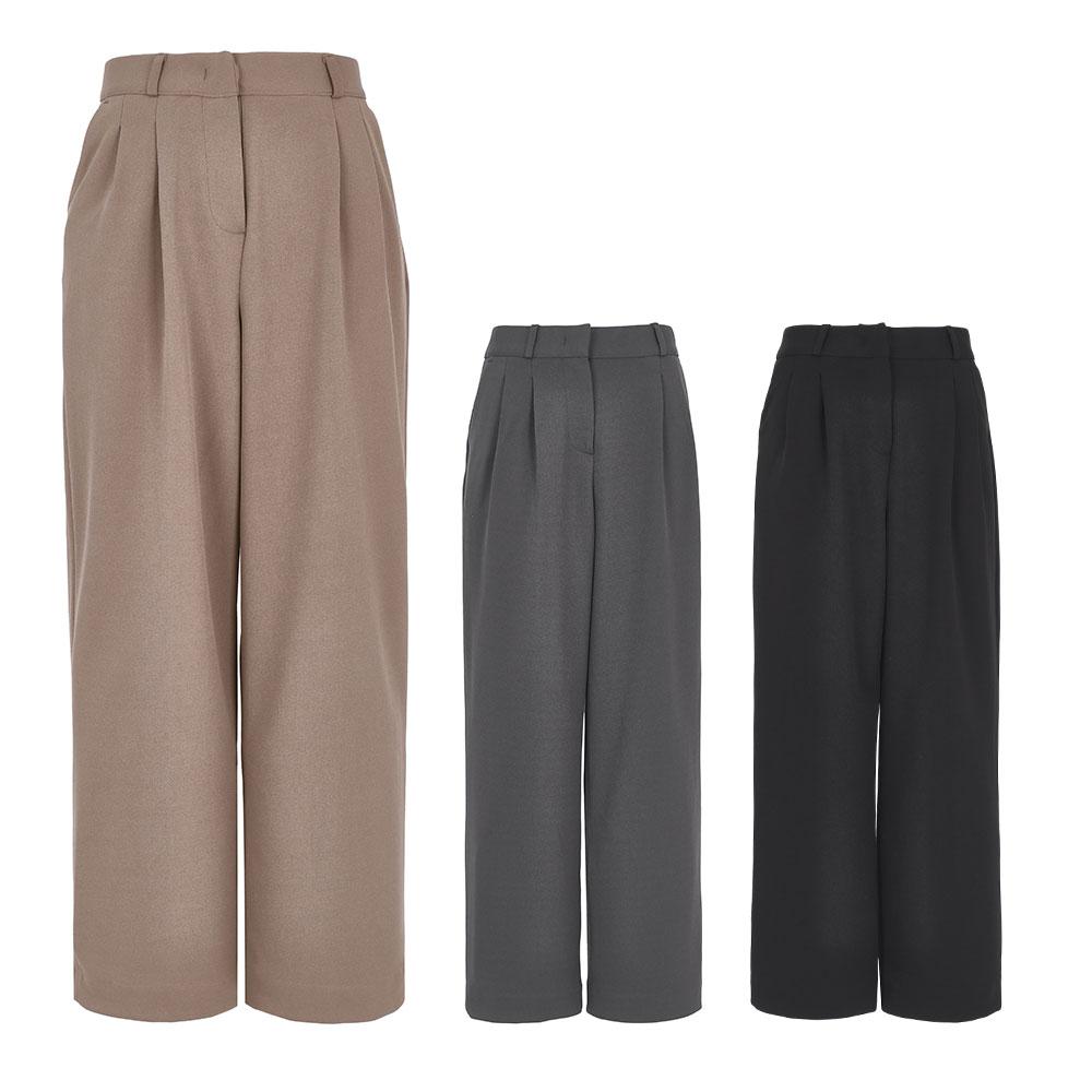 KIM YOUNG JOO GOLF Winter Fleece-Lined Two-Pin Wide Slacks High-Waisted Women'S Golf Pants Dowlsl37 (B Type)