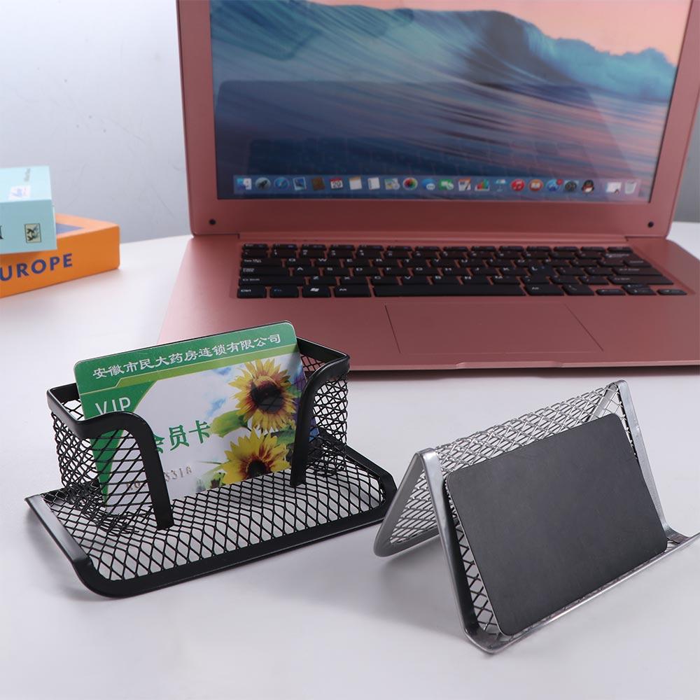 Metal Mesh Business Card Display Stand Display Bracket Name Card Display Holder Countertop