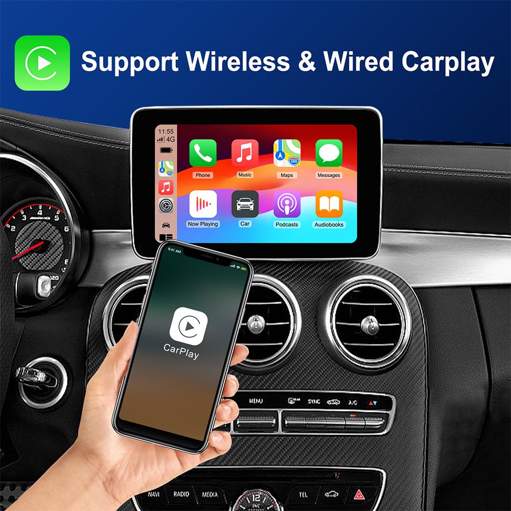 НОВЫЙ Беспроводной модуль CarPlay Android Auto Для Mercedes Benz A B C E CLA GLA GLK ML SLD NTG4.5 Навигация