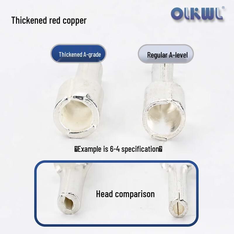 OLKWL IT Needle Type Copper Plated Silver Cold Press Terminals