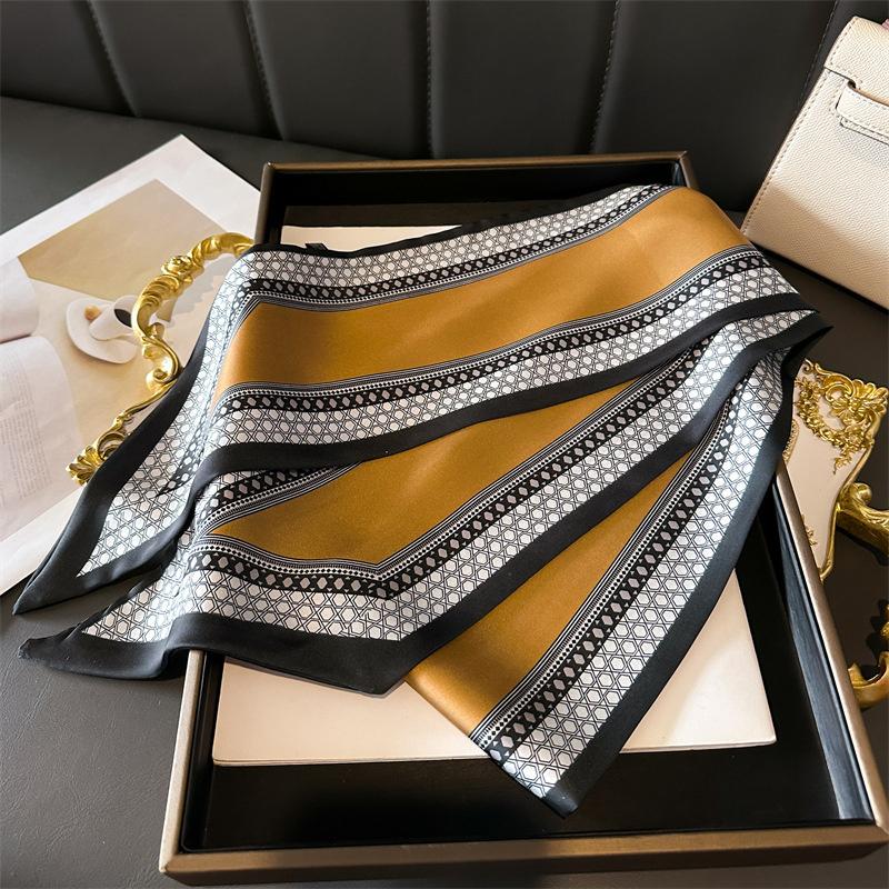 Imprime Floral 14X147 Cm Long Ruban Foulard En Soie Femmes Cou Foulards Bandeau Femme Maigre Foulard Bandeau De Cheveux Cou Crav