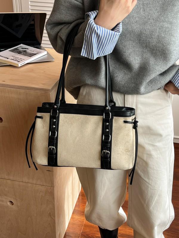 Leopard Print Large Capacity Tote Bag - Autumn 2025 Retro Shoulder Bag for Women