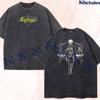 Embroidered Anime Washed Shirt: Domain Expansion - Deadly Sentencing, Judge Man Design, Gifts for JJK Lovers