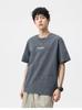 Bamboo knot cotton paint heavy weight hanging loose casual men's short sleeved T-shirt