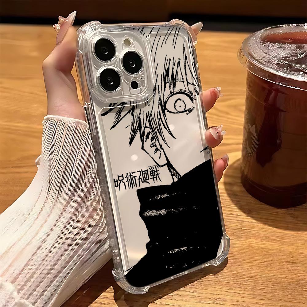 Чехол для телефона Jujutsu Kaisen Годжо для iPhone 17 Air 16 e 15 14 13 12 11 Pro Max Plus Mini SE 2020 2022 Ударопрочный чехол