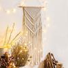 Macrame Woven Wall Hanging Boho Chic Bohemian Room Geometric Art Decor for Apartment Dorm Room Wedding Party Decoration