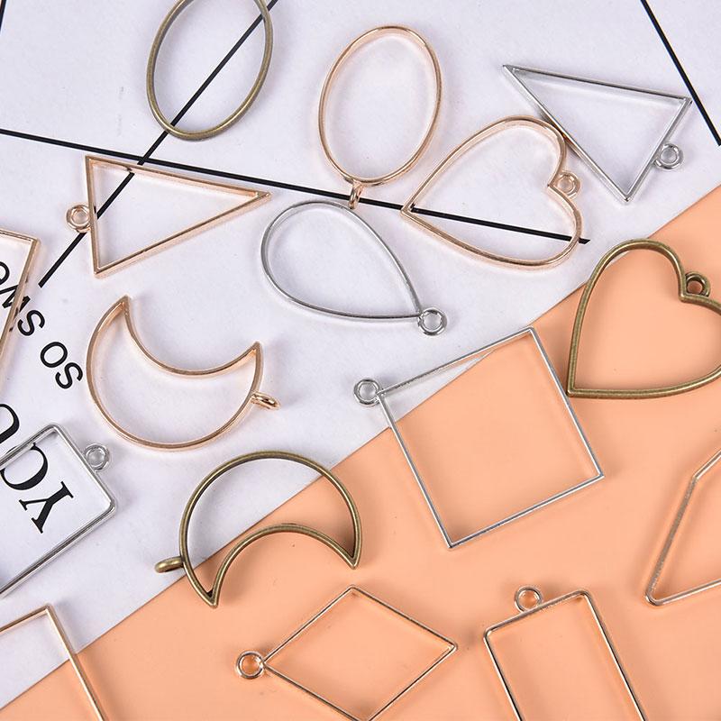 10 шт./лот сплава подвески шармы полые формы рамка Diy Crafts Handmade ободок Mold