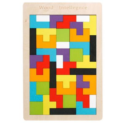 WoodentoyFactory Rushan Tetris Puzzle, 1 комплект, 40 Peace, лучшая головоломка для малышей в Корее