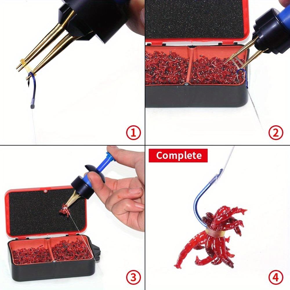 1Set Portable Bait Device Earthworm Red Worm Bait Clip Lightweight Bait Clip Fishing Accessories Fishing Accessories