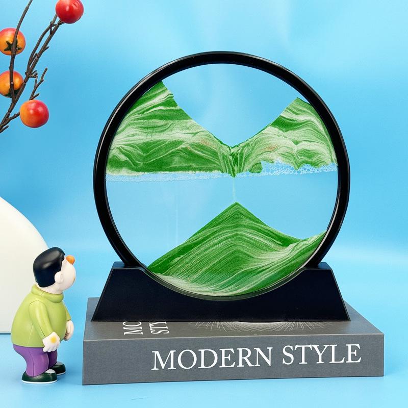 3D Кинетическая картина «Песочные часы»: Креативные песочные часы для декора гостиной