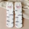 Duck Fashion Design Santa Korean Style Coral Fleece Socks Christmas Hosiery Floor Socks Women Socks
