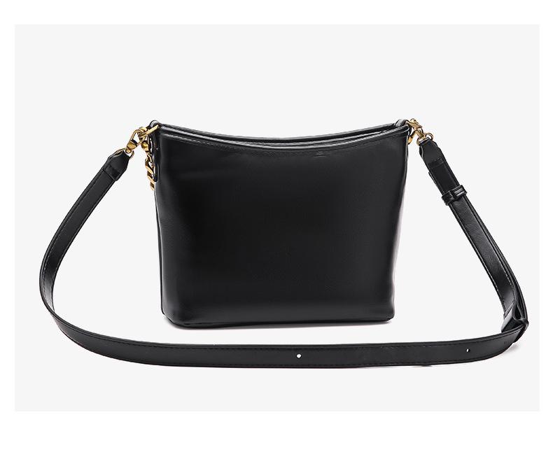 2025 Высококлассная европейская и американская ретро сумка-ведро на цепочке Ян - Универсальная, простая, вместительная сумка