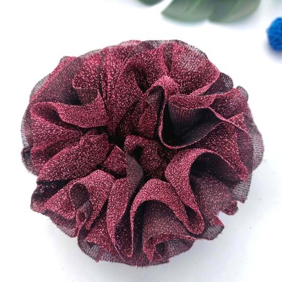 Flower Shape Hair Tie High Elastic Headwear Big Shining Hair Rope Hair Accessories
