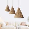 Handmade Weave Jute Rope Lampshade Bohemian Style Hanging Lamp Shade For Home Restaurant Pendant Light Cover Decorations