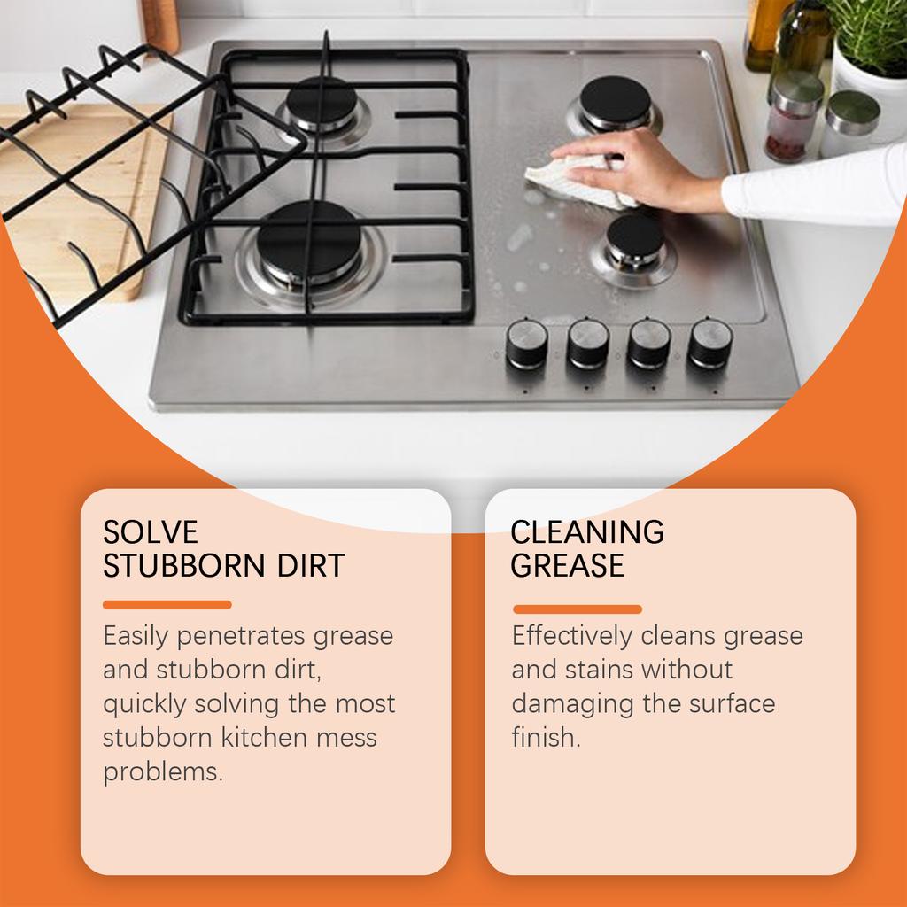 120ml Heavy Duty Grease Cleaner Kitchen Powerful Grease Remover Grease Stain Remover Grill Cleaner Oven Stove Cleaning Spray