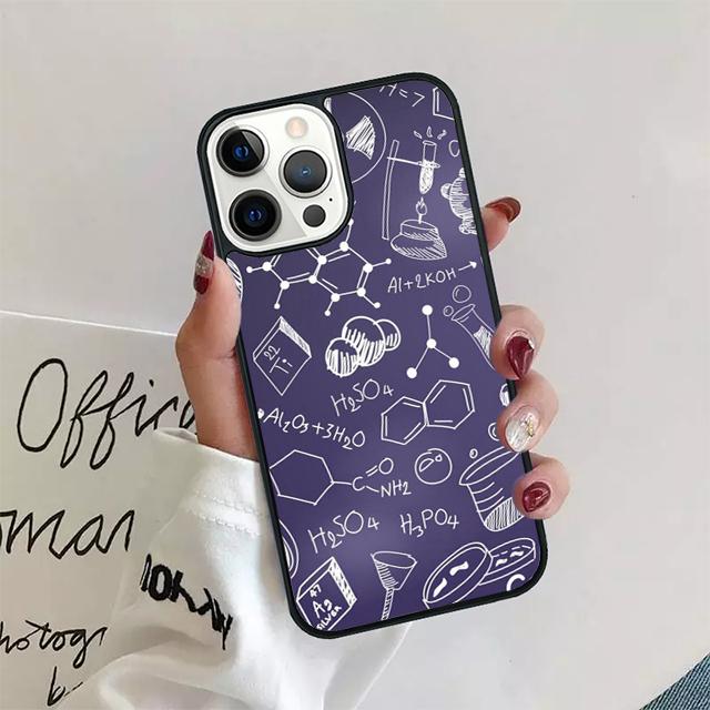 Наука Химия Формулы Чехол для телефона Для iPhone 17 Air 15 16 14 13 11 12 Pro Max Max Plus Задняя крышка Coque