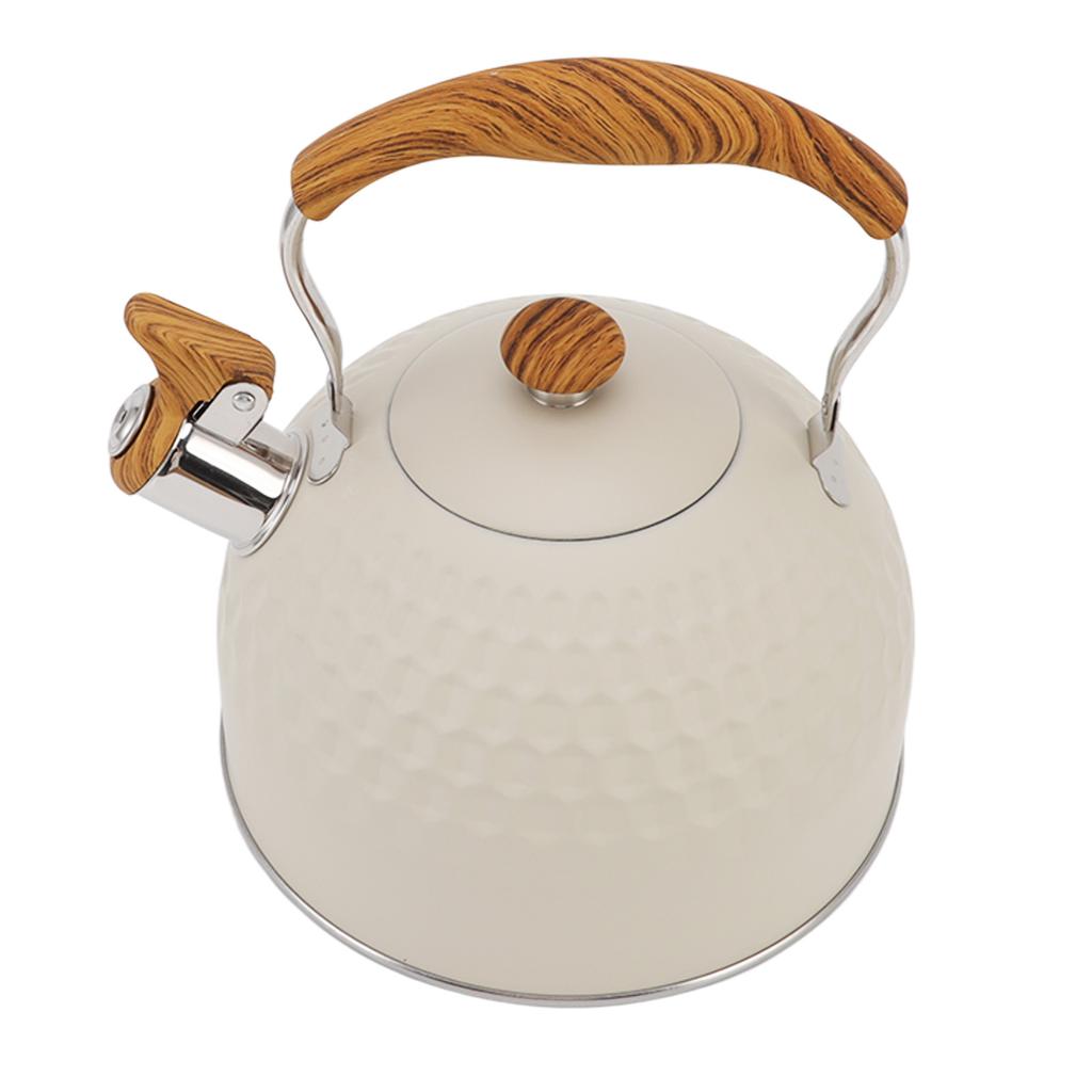 Чайник со свистком 2,5 л из нержавеющей стали, эффективный равномерный нагрев, чайник для плиты со свистком