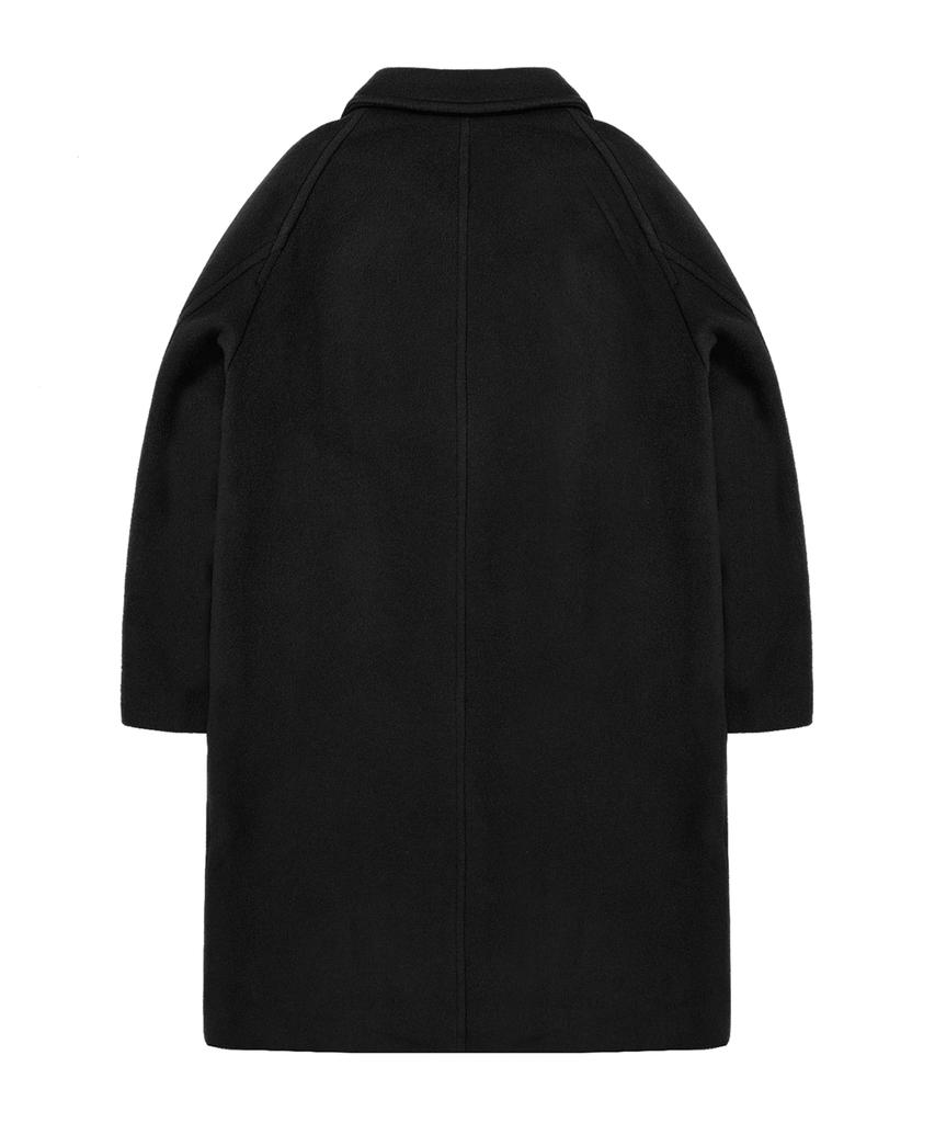 Openyard(Oy) F.Z Balmacaan Coat-Black
