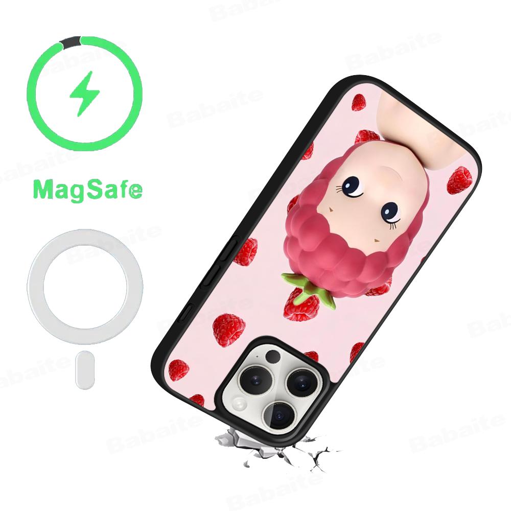 CUTE BABY Phone Case Magesafe Magnetic Wireless Charge Case For iPhone 16 11 12 13 14 15 Pro Max Plus Mini