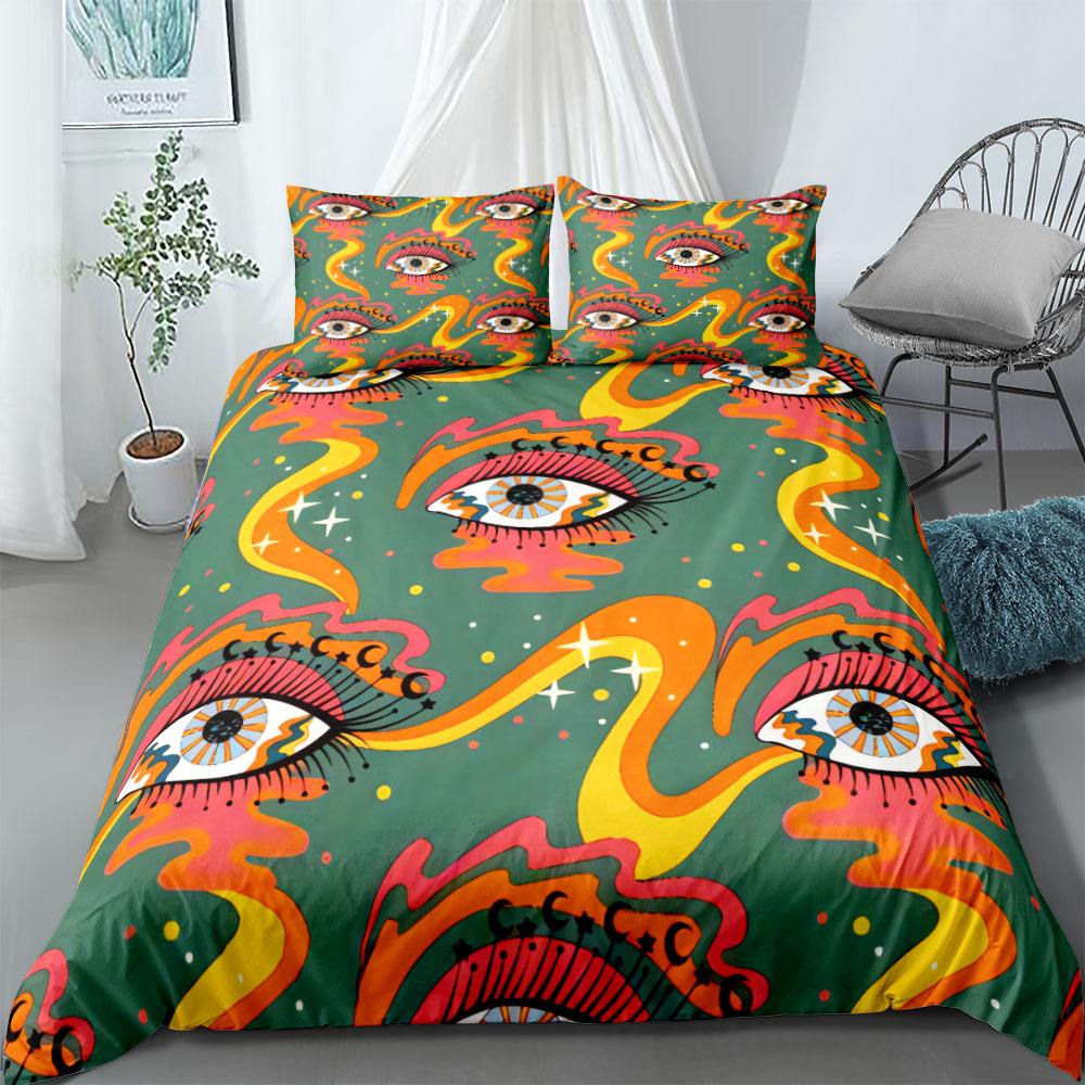 Space Eye Duvet Cover Set UK Single Double Queen US Twin Full King Size  Bed Linen Set