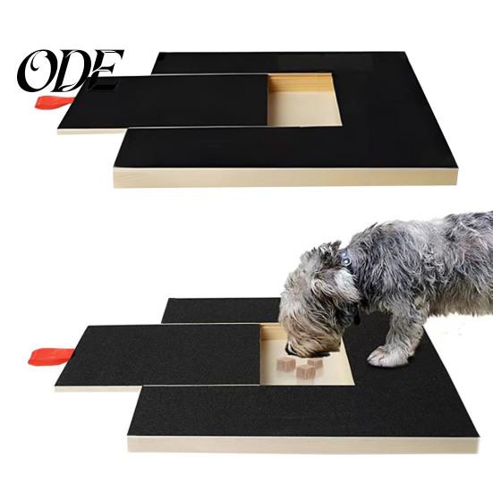 Safe Dog Nail Filing Board Scratch Pad with Treat Box Wooden File Park-friendly Pet Care Accessory Snack Paw Grinder Self Scratcher for Small