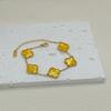 15mm High Version Of Five Flowers Lucky Four-Leaf Clover Bracelet 18k No Colour Loss Double-Sided Shell Bracelet