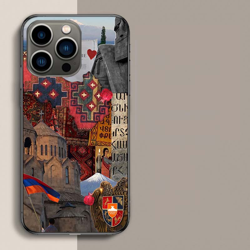Флаг Армении Паспорт Искусство Чехол для Телефона Для Iphone 17 Air 15 Pro 14 Plus 16 Pro Max 12 13 Mini 11 16E X XS Чехол Милые Fundas