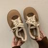 2024 Women Winter Boots Warm Plush Velvet Ankle Snow Boots Lace Up Soft Winter Sneakers Comfortable Cotton Shoes for Women