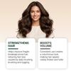 Batana Oil Shampoo Gentle ingredients clean the scalp, creating dense, fluffy foam for voluminous and strong hair