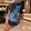 Aurora Deer Phone Case Winter Forest Hard Cover for iPhone Shockproof Protection Birthday Christmas Halloween Holiday Gift