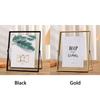 Acrylic Screen Picture Holder Gold Black Photo Display Nordic Metal Photo Frame  Plant Specimen