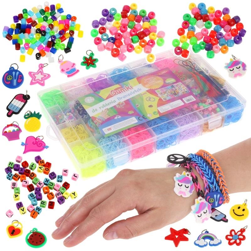 Elastic Bands for Making Bracelets Loom Bands Loom Accessories 11880 pcs