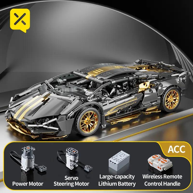 TOYLINX 1280 шт. Технические строительные блоки Модель гоночного автомобиля Дистанционное управление Электрическая RC-машина Версия по желанию Конструкторы