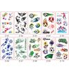 10Pcs Temporary Football Tattoos Set for Kids Waterproof Tattoo Sticker Football Party Favors